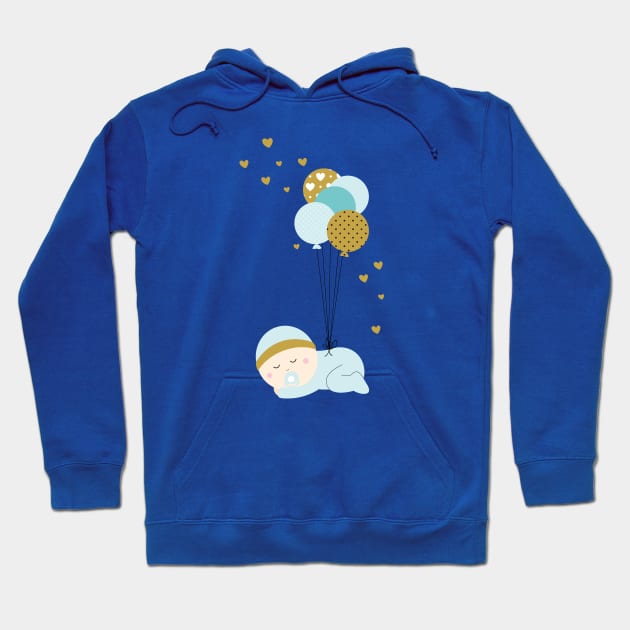 Baby boy Hoodie by grafart